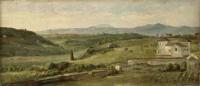 Watts, George Frederick - Panoramic Landscape with a Farmhouse